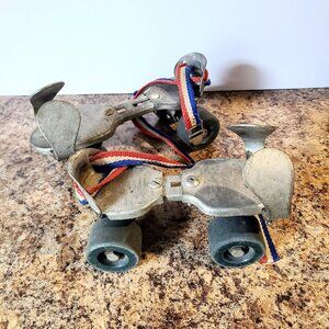 1960s Dominion Roller Skates, Model 24, Rubber Wheels, Made In Canada
